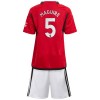 Conjunto (Camiseta+Pantalón Corto) Manchester United Maguire 5 Primera Equipación 23-24 - Niño